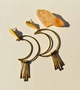 Golden Moon Earrings