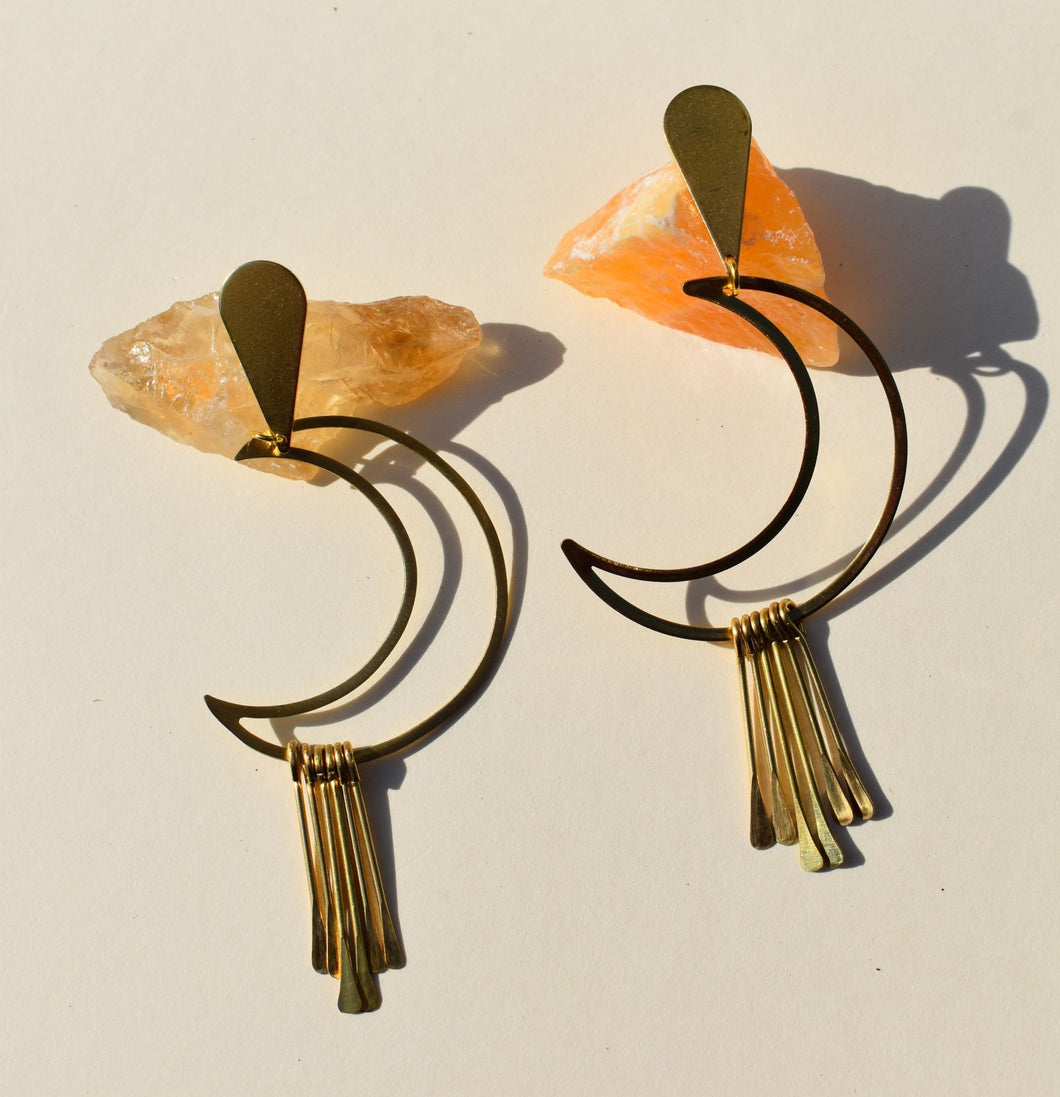 Golden Moon Earrings