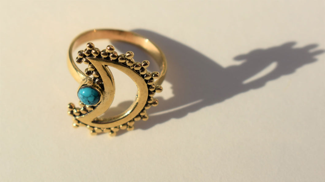 Under the Turquoise Moon Ring