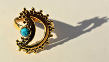 Load image into Gallery viewer, Under the Turquoise Moon Ring
